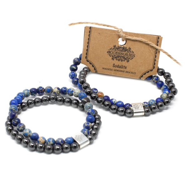 Pulsera de Piedras Preciosas Magnéticas - Sodalite