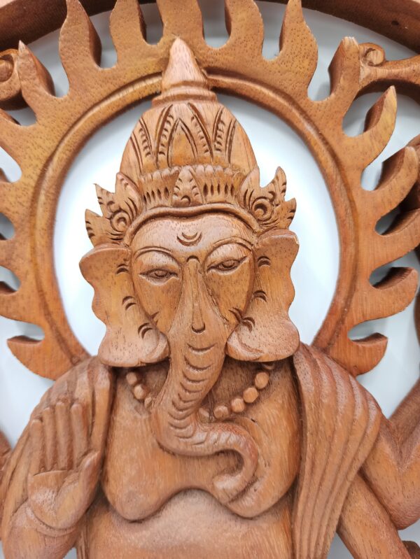 Panel de madera - Ganesh 40cm