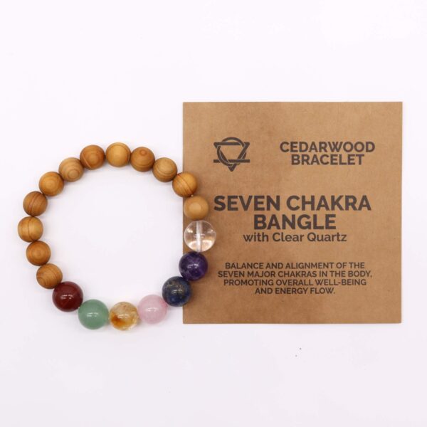 Pulsera de Cedro - 7 chakras