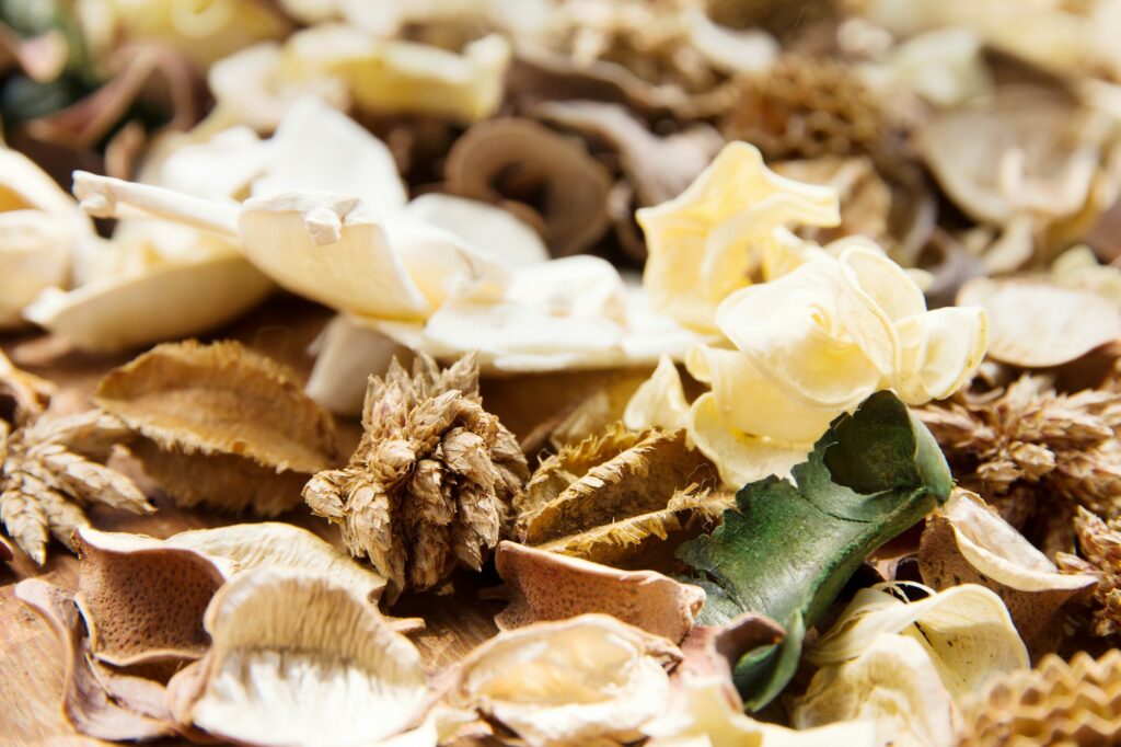 potpourri,dry flowers background texture